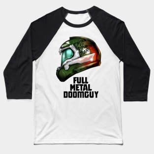 Full Metal Doomguy Baseball T-Shirt